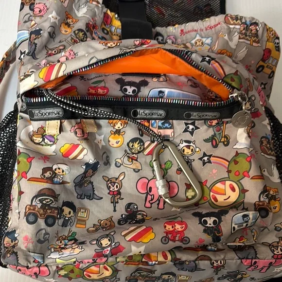 LeSportsac Tokidoki Collaboration Rucksack Colorful Character Print Backpack - Picture 10 of 16